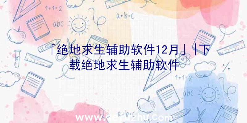 「绝地求生辅助软件12月」|下载绝地求生辅助软件